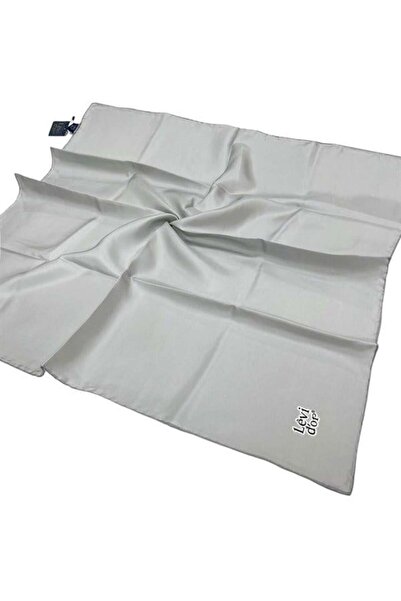 Levidor Μεταξωτό μαντήλι από απλό τουίλ - Γκρι