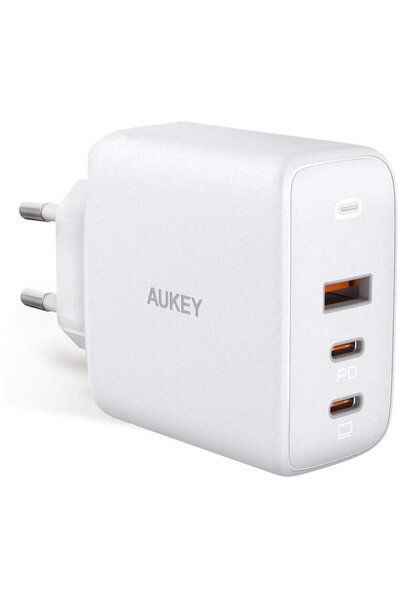 AUKEY PA-B6S Λευκός φορτιστής Omni a Mix GaN υπερταχείας φόρτισης