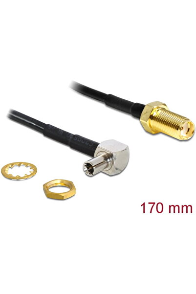 DELOCK Καλώδιο κεραίας SMA Jack διάφραγμα > TS-9 βύσμα 90° 170 mm