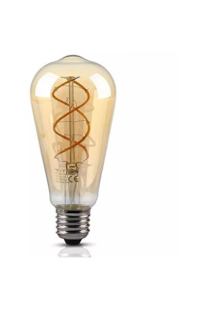 V-TAC BEC LED ST64 E27 5W CU FILAMENT 2200K ALB CALD MODEL VINTAGE