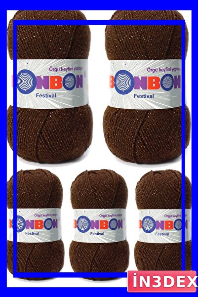 İN3DEX خيط حياكة لامع، عبوة من 5 قطع، خيار ألوان للمهرجانات