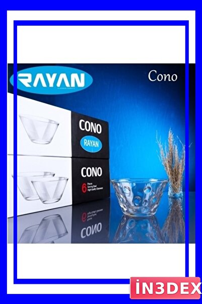 İN3DEX 6 Piece Glass Bowl Set Large Size