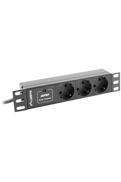 Lanberg PRELIETE RACK 10" (1U, 16A, 3X SHUKO)