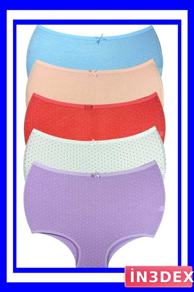 İN3DEX Women's High Waist Bato Panties 5-Pack