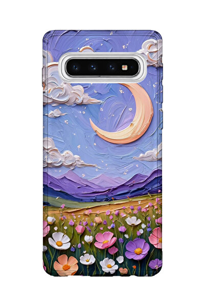 lelia حافظة هاتف شفافة مطبوعة متوافقة مع هاتف سامسونج جالاكسي S10 |   مجموعة:...