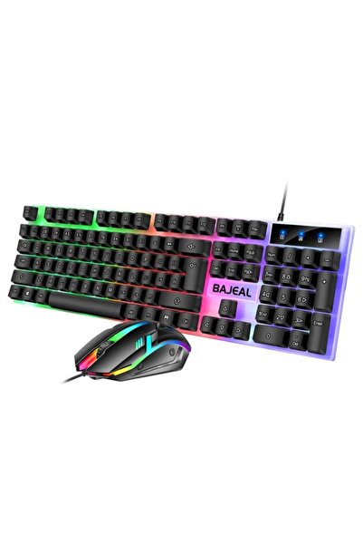 MAXGO 3111 Bajeal Işıklı Q Klavye - Mouse - Rgb Aydınlatmalı Türkçe Klavye- O...
