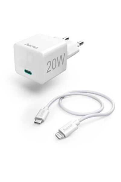 Hama Încărcare rapidă cu cablu de încărcare Lightning, mini-încărcător, PD, 2...