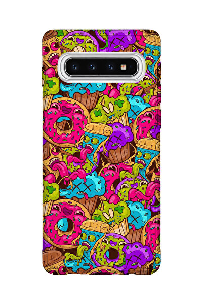 lelia حافظة هاتف شفافة مطبوعة متوافقة مع هاتف سامسونج جالاكسي S10 |   مجموعة:...