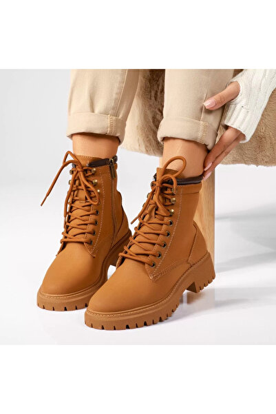 Zaira Women's Fur Boots Amar Brown #17479 - 40