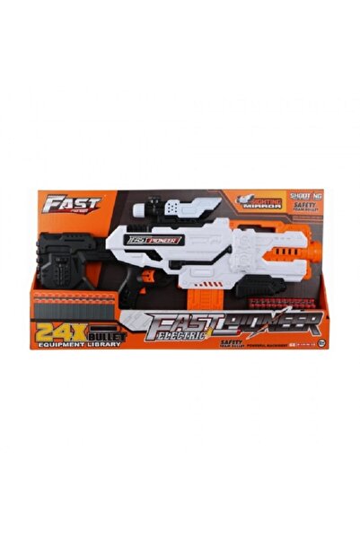 Fast Pioneer Electric toy gun with foam bullets, 24 projectiles,
