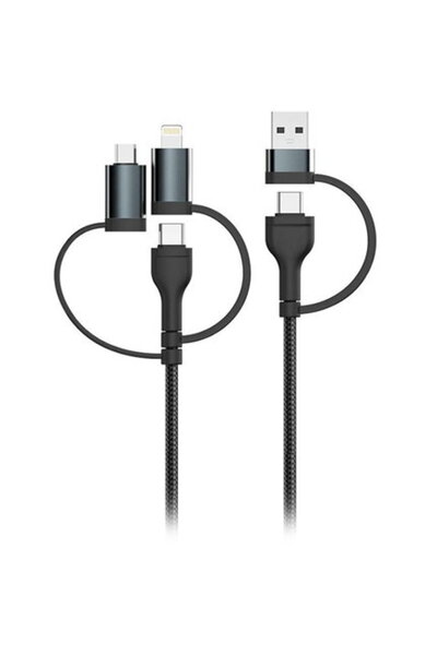 V-TAC 5 в 1 тип C - MicroUSB - USB - Lightning 1.2M