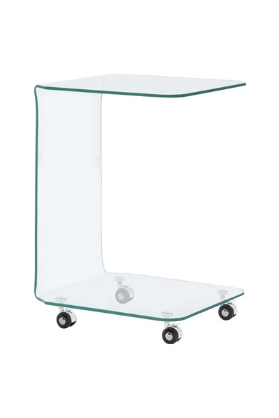 Concept Τραπεζάκι σαλονιού, 45x40x63 εκ., σκληρυμένο γυαλί