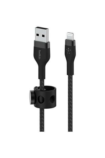 Belkin Cablu Flex Lightning/USB-A 2m Certificat MFI, Negru