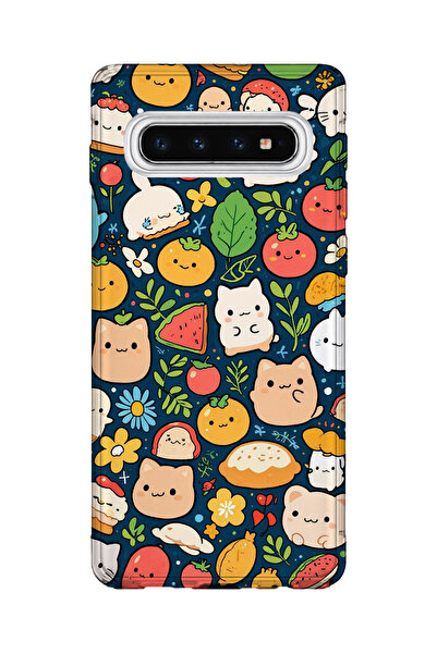 lelia حافظة هاتف شفافة مطبوعة متوافقة مع هاتف سامسونج جالاكسي S10 |   مجموعة:...