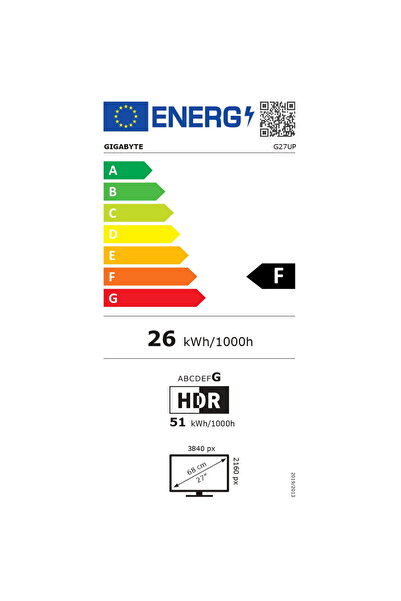 Gigabyte Οθόνη παιχνιδιών 27" G27UP EK