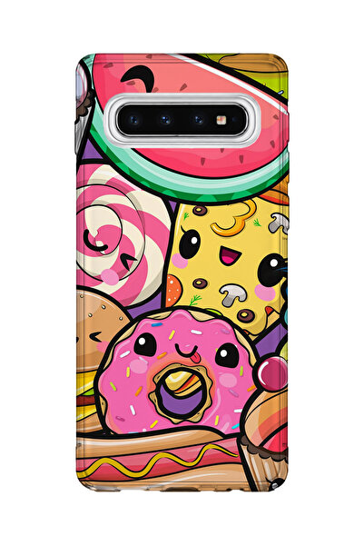 lelia حافظة هاتف شفافة مطبوعة متوافقة مع هاتف سامسونج جالاكسي S10 |   مجموعة:...