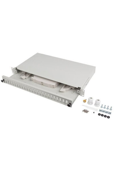 Lanberg Accesoriu sertar fibră optică cu accesorii rack, Lanberg, ABS, 24 x S...