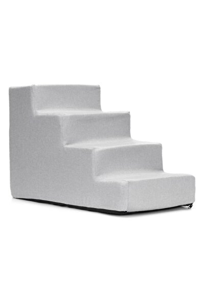 SERSIMO Pet ladder, dogs or cats, 4 steps, non-slip, removable cover, height ...