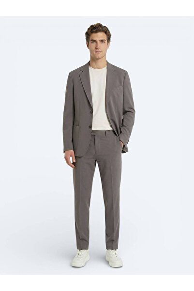 Kip Khaki Straight Modern Fit Suit