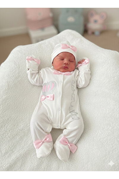 Harry&Millie Boxed Newborn Baby King Crown Romper Set Baby Gift Hospital Disc...