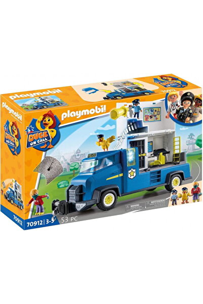 Playmobil Set de figurine RAȚĂ LA APEL 70912 Camion de poliție