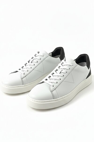 LUSIVE Genuine Leather White Lace-Up Comfortable Casual Men's Shoes Luass28Al...