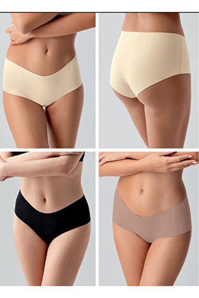 Slendos Women'S, Colorful, Bato, Non-Marking, 3 Pieces Laser Cut Panties