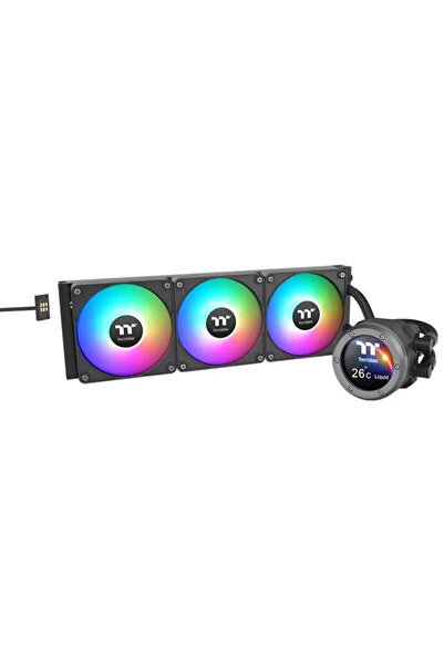 THERMALTAKE Set Cooler 3 Ventilatoare PC Thermaltake, LED, 12x12x2.5cm, Negru