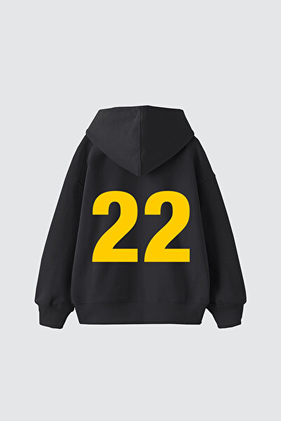 Sekizbiraltı Flawless22 Štampano Oversize kroj Unisex kapuljača sa dimljenim ...