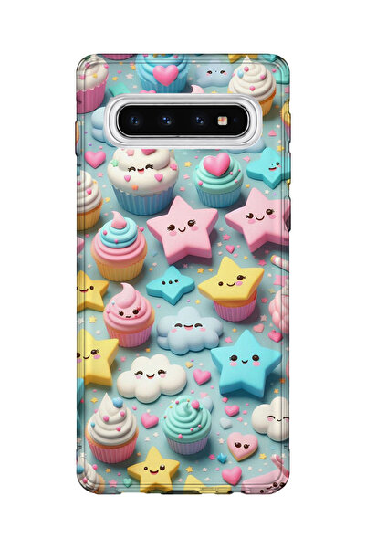 lelia حافظة هاتف شفافة مطبوعة متوافقة مع هاتف سامسونج جالاكسي S10 |   مجموعة:...