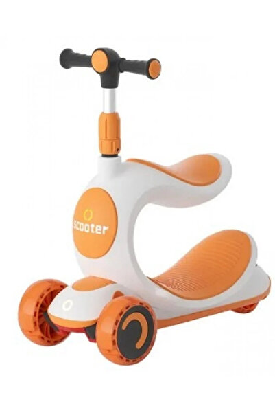 Leno Kids Kick Scooter With Seat, 3-Wheel Adjustable And Foldable Scooter Wit...