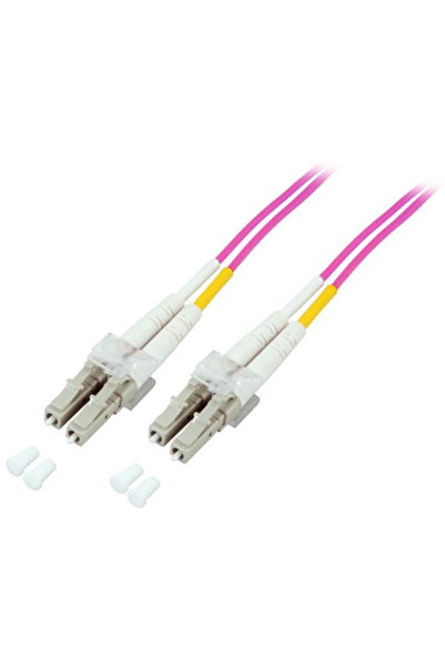 EFB Conector duplex LC-LC 50/125, OM4, LSZH, Violet, 2.0mm, 20m