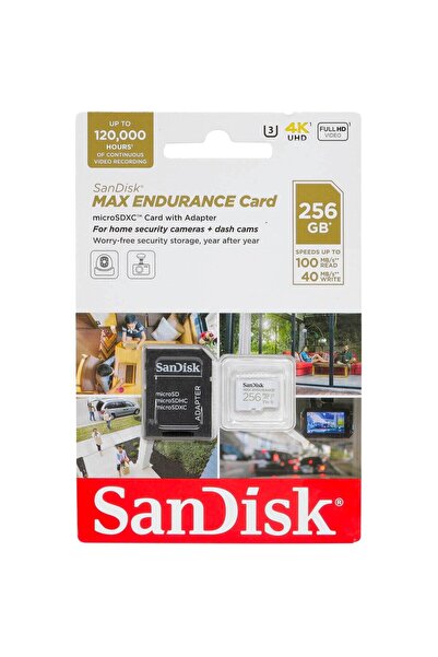 SanDisk microSD Μέγιστης Αντοχής UHS-I U3 V30 Κλάση 10 256GB + προσαρμογέας