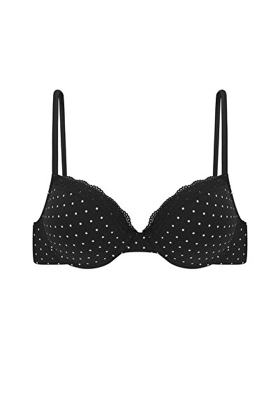 Wonna Alba Cotton Printed Padded Maximum Grip and Seamless Form - 2743- Black