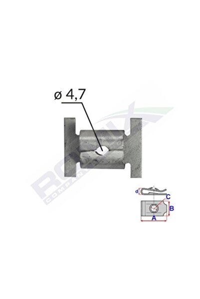 ROMİX Soclu de montare 12 x 14 pentru șurub 4.7 Set de 10