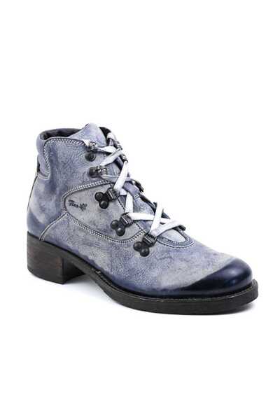 tino Women's padded boots, made of natural Leather , with a small heel 2121-B...