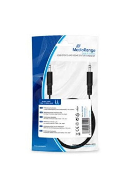 MediaRange Cablu audio 2x Jack 3.3mm 1.5m Negru