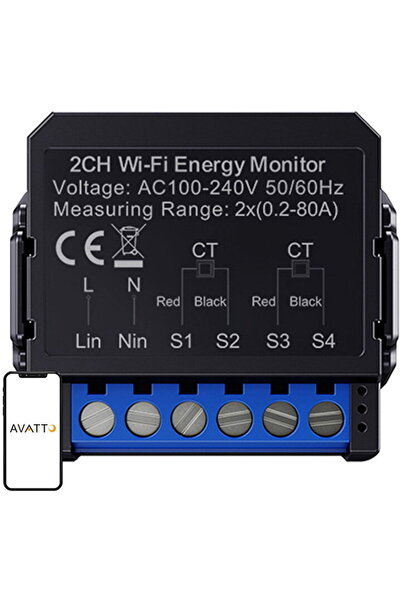 Avatto Contor de energie inteligent bidirecțional WPM16-2
