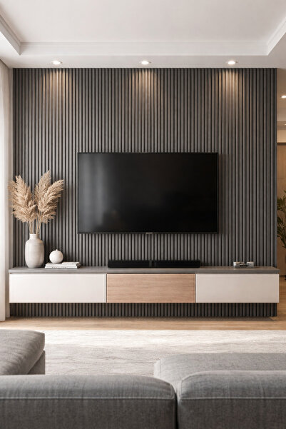 MADA تكسيات خشبية داخلية مقاومة للماء حزمة مكونة من 8 قطع