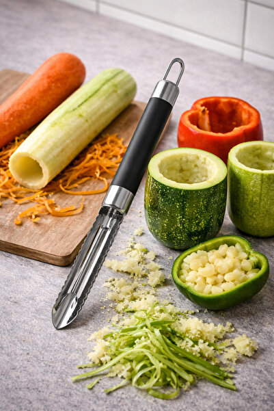 Binbirreyon أداة مطبخ لتقشير الخضروات والخضروات المقلية بمقبض غير قابل للانزل...