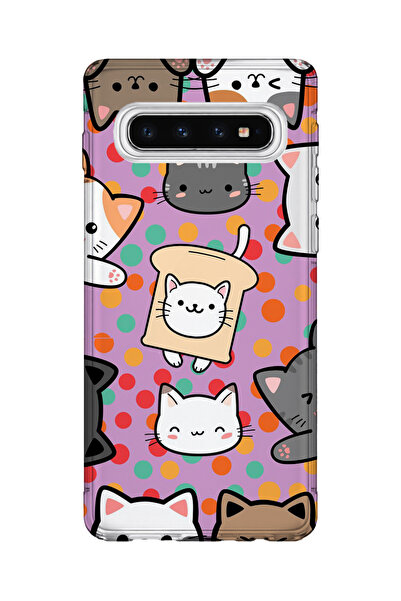 lelia حافظة هاتف شفافة مطبوعة متوافقة مع هاتف سامسونج جالاكسي S10 |   المجموع...