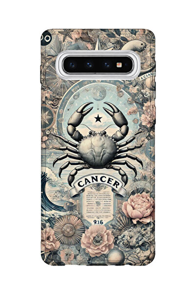 lelia حافظة هاتف شفافة مطبوعة متوافقة مع هاتف سامسونج جالاكسي S10 |   مجموعة:...