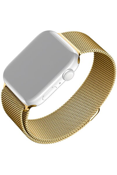 FIXED Λουράκι από πλέγμα για Apple Watch 42/44/45mm, Χρυσό
