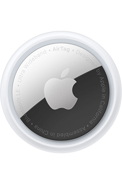 Apple AirTag Bluetooth Сребрист, Бял