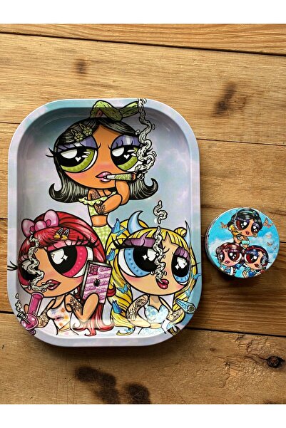 cigarol Grinder Baharat Öğütücü Set 50mm çelik kesicili eğlenceli set