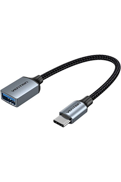 Vention Adaptor OTG USB 3.0 Tip C Masculă la USB Mamă CCXHB 0.15m, 2A (Gri)