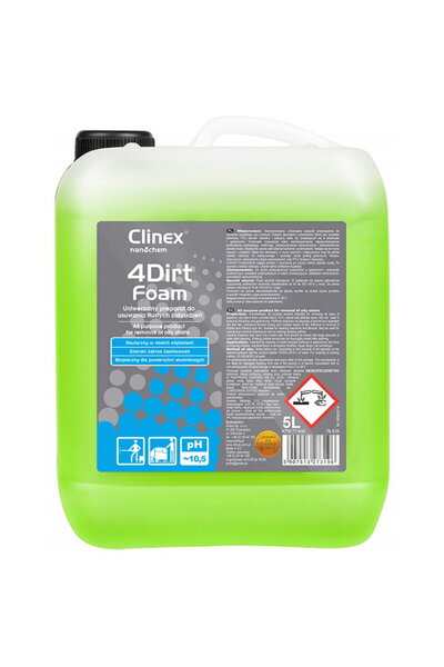 Clinex 4Dirt Foam, 5 litri, spumă degresantă pentru pete dificile de grăsime