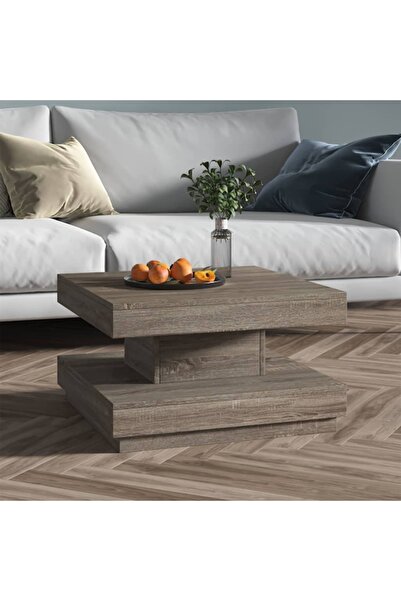 Concept Τραπεζάκι σαλονιού, γκρι, 60x60x35 εκ., MDF