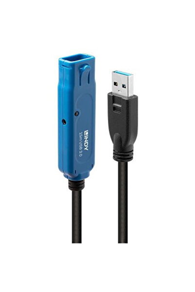 LİNDY Cablu prelungitor LY-43229, USB 3.0 mascul - USB 3.0 mamă, 15m, Negru-A...
