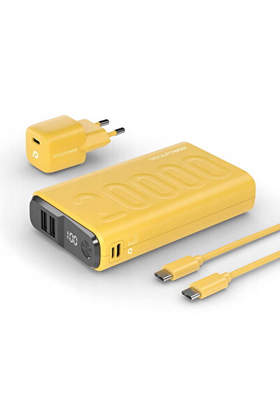 realpower PB-20000 External Battery Set Yellow 20,000mAh